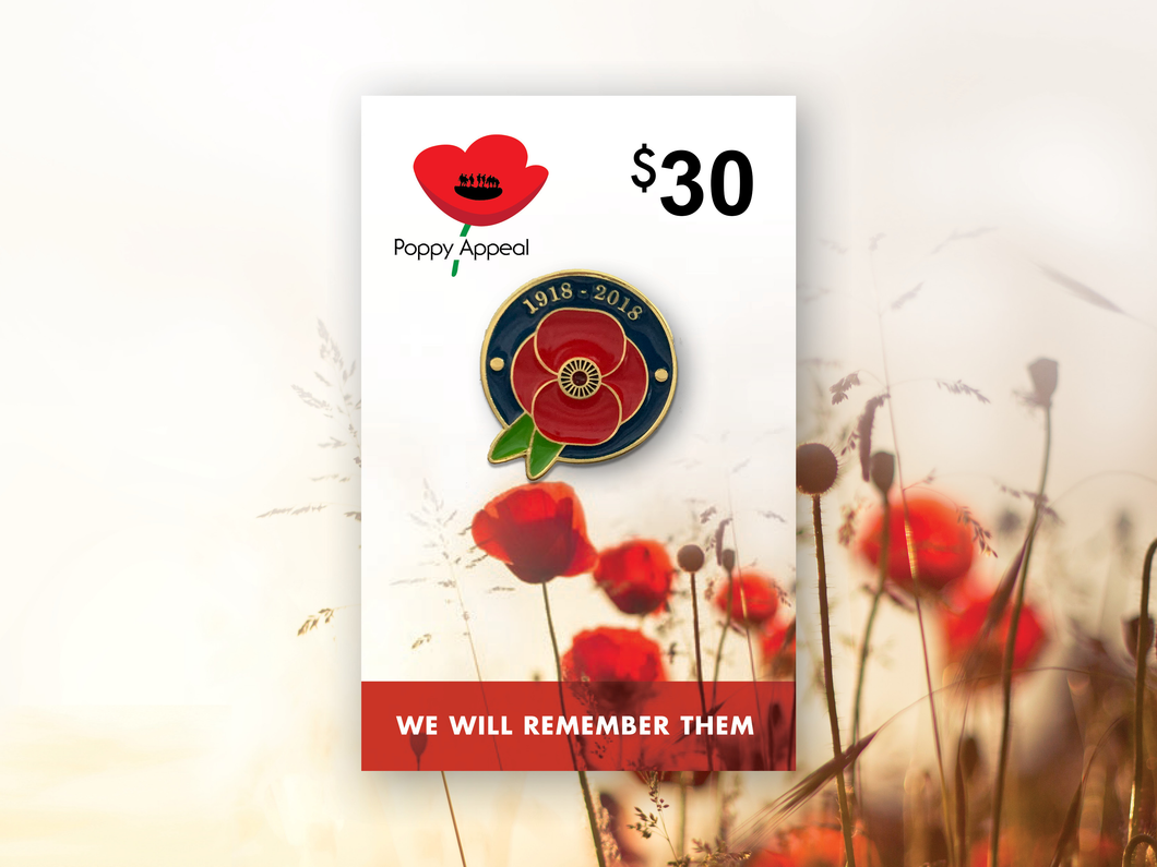$30 Centenary of Armistice - 2018 Commemorative Badge