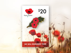 $20 Rosemary and Poppies