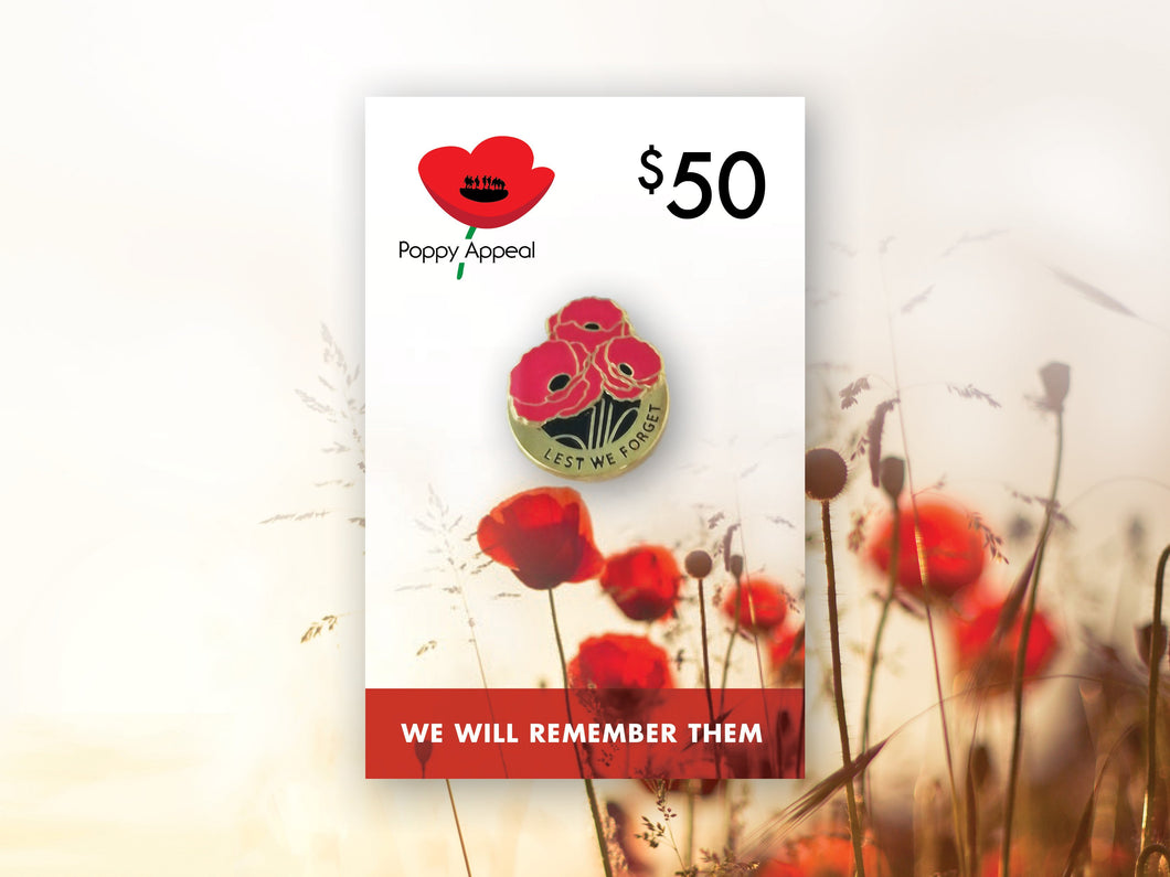 $50 Trio of Poppies