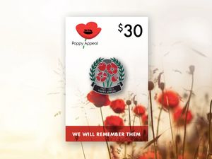 $30 100 Years of the Poppy Appeal - 2021 Commemorative Badge