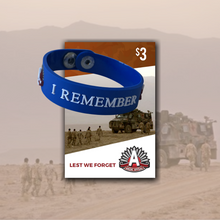 Load image into Gallery viewer, $3 ANZAC Appeal Wristband
